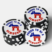 Stolz als Demokrat Pokerchips (Stapel)