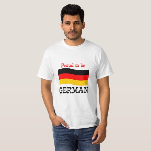 Stolz als deutscher T - Shirt (Vorne ganz)