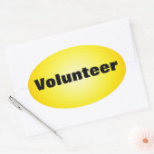 Stolz als engagierter Freiwilliger Ovaler Aufkleber (Umschlag)