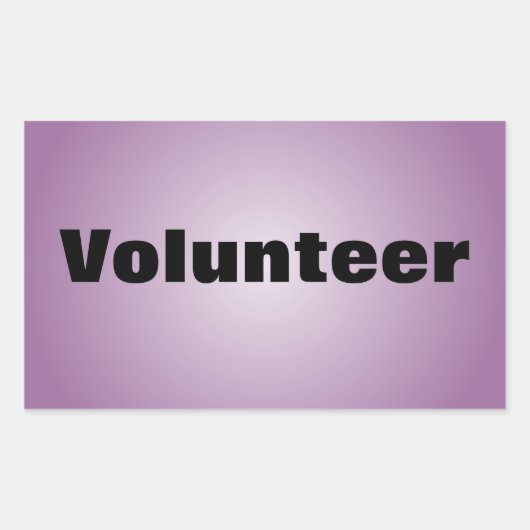 Stolz als engagierter Freiwilliger Rechteckiger Aufkleber (Vorderseite)