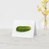 stolz als Essiggurke Karte (Gelbe Blume)