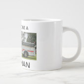 Stolz als Fireman-Tasse Jumbo-Tasse (Rechts)