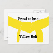 Stolz als Gelbgürtel Postkarte (Vorne/Hinten)