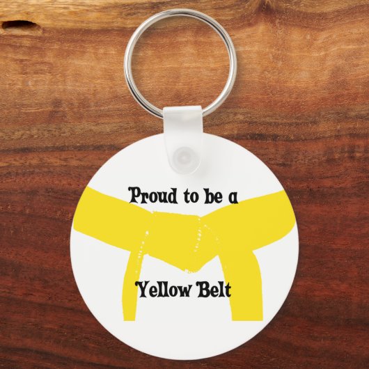 Stolz als Gelbgürtel Schlüsselanhänger (Vorderseite)