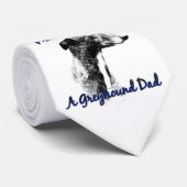 Stolz als Greyhound Vater Krawatte (Gerollt)