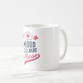 Stolz als Krankenschwester Kaffeetasse (VorderseiteRechts)