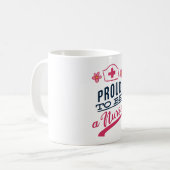 Stolz als Krankenschwester Kaffeetasse (Vorderseite Links)