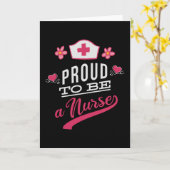 Stolz als Krankenschwester Karte (Gelbe Blume)