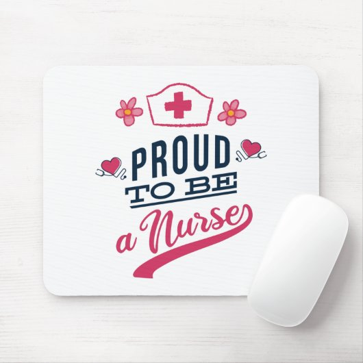 Stolz als Krankenschwester Mousepad (Mit Mouse)