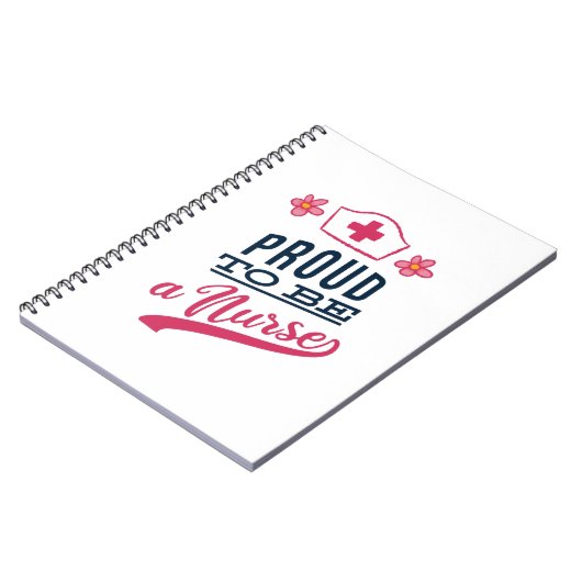 Stolz als Krankenschwester Notizblock (Linke Seite)