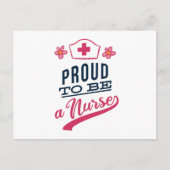 Stolz als Krankenschwester Postkarte (Vorderseite)