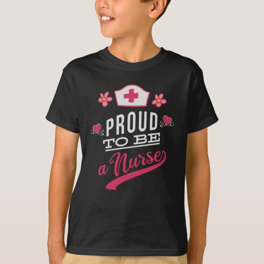 Stolz als Krankenschwester T-Shirt (Vorderseite)
