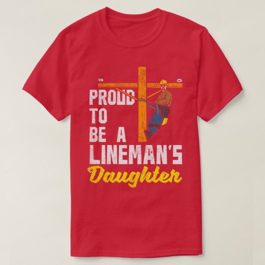 Stolz als Linemans-Tochter T-Shirt (Design vorne)