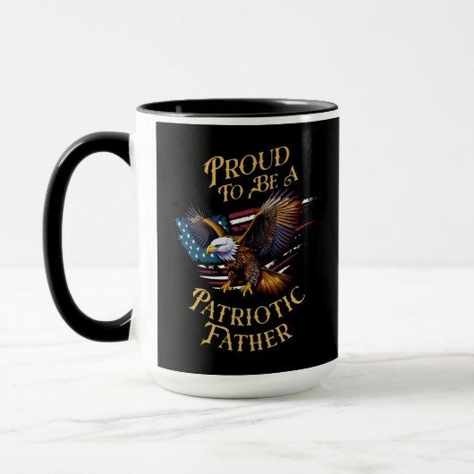 Stolz als Patriotischer Vater Tasse (Links)