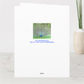 Stolz als Pfau/Glückwünsche zum Abschluss Karte (Rückseite)