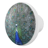 Stolz als Pfau Keramikknauf (Rechts)