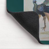 Stolz als Pfauenfarbenprägung Mousepad (Ecke)