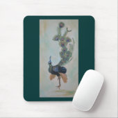 Stolz als Pfauenfarbenprägung Mousepad (Mit Mouse)