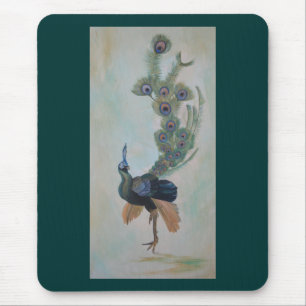 Stolz als Pfauenfarbenprägung Mousepad