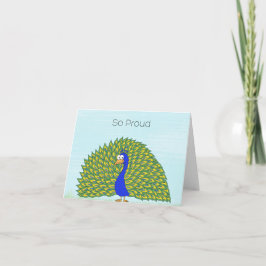 Stolz als Pfauenkarte Karte