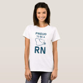 Stolz als RN - Krankenschwester T-Shirt (Vorne ganz)