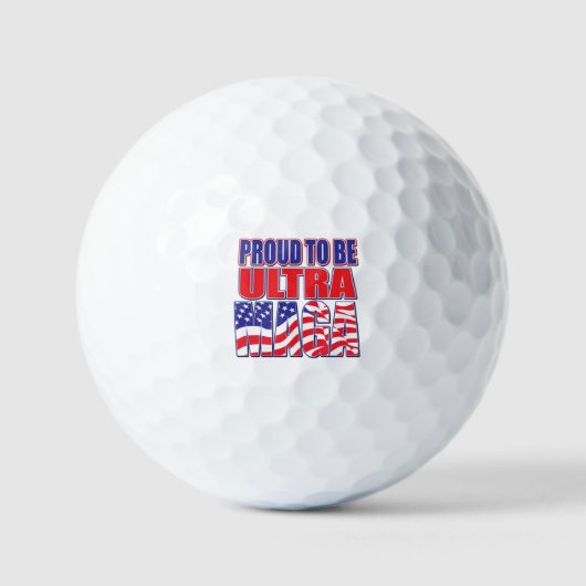 Stolz als Unterstützer Trumps Golfball (Vorderseite)