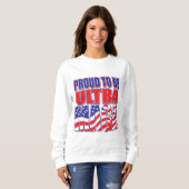 Stolz als Unterstützer Trumps Sweatshirt (Vorne ganz)