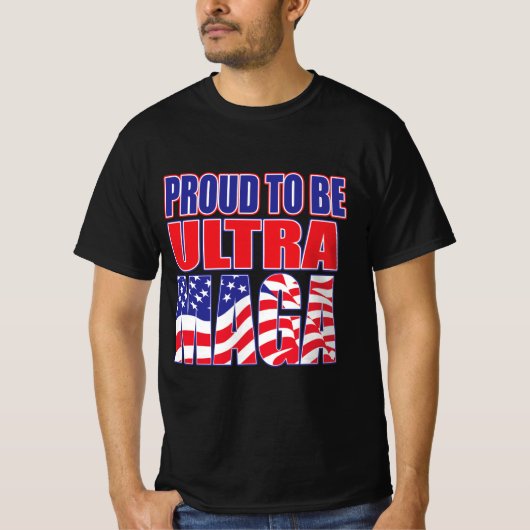 Stolz als Unterstützer Trumps T-Shirt (Vorderseite)