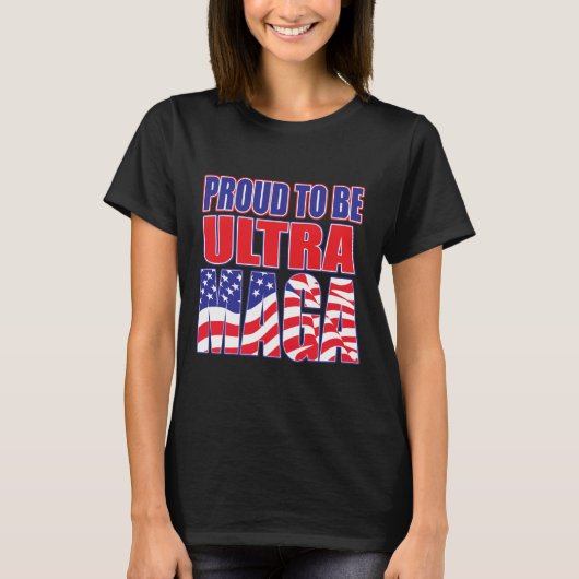 Stolz als Unterstützer Trumps T-Shirt (Vorderseite)