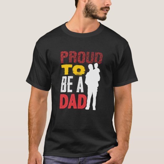 Stolz als Vater T-Shirt (Vorderseite)