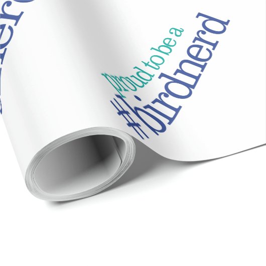 Stolz als Vogel-Nerd Geschenkpapier (Rolleneckpunkt)