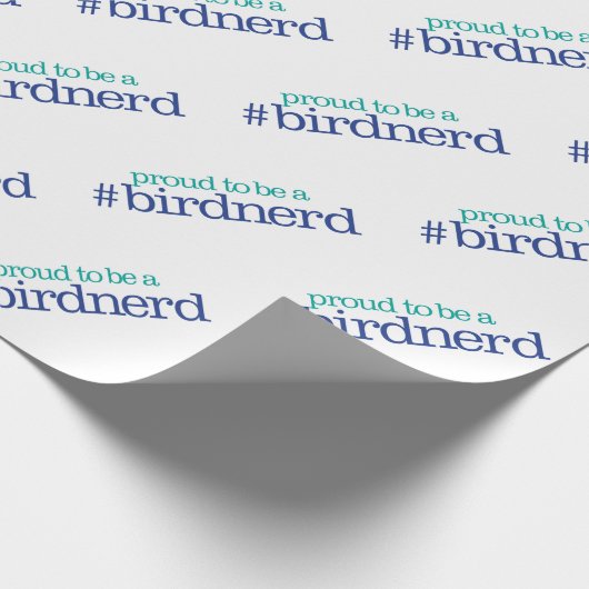 Stolz als Vogel-Nerd Geschenkpapier (Ecke)