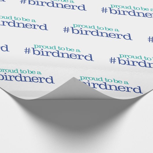 Stolz als Vogel-Nerd Geschenkpapier (Ecke)