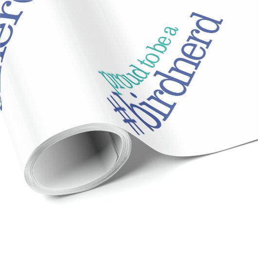 Stolz als Vogel-Nerd Geschenkpapier (Rolleneckpunkt)