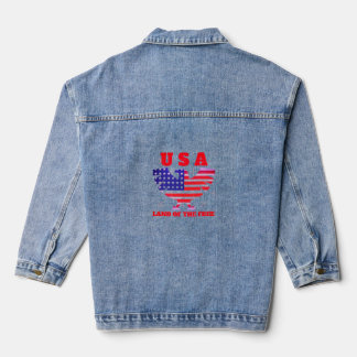 "Stolz Amerikaner: Land der Freien" Jeansjacke