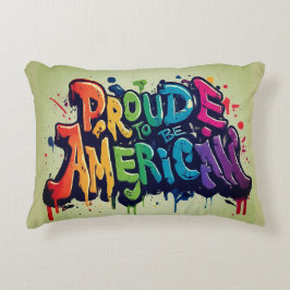 Stolz, Amerikaner zu sein Dekokissen