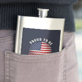 Stolz, Amerikaner zu sein Flachmann (Beispiel)