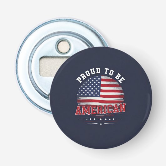 Stolz, Amerikaner zu sein Flaschenöffner (Vorderseite)
