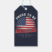 Stolz, Amerikaner zu sein Geschenkanhänger (Rückseite)