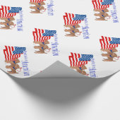 Stolz, Amerikaner zu sein Geschenkpapier (Ecke)