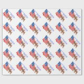 Stolz, Amerikaner zu sein Geschenkpapier (Flach)