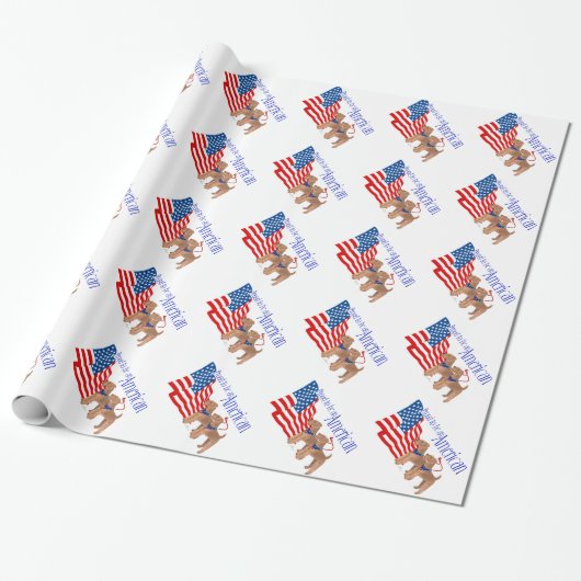 Stolz, Amerikaner zu sein Geschenkpapier (Ungerollt)
