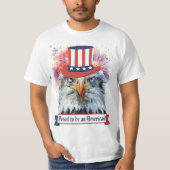 "Stolz, Amerikaner zu sein!" Herren T-Shirt (Vorderseite)