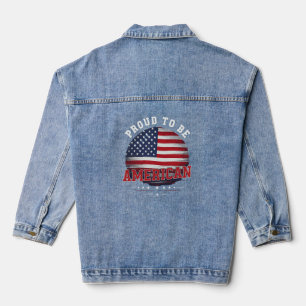 Stolz, Amerikaner zu sein Jeansjacke