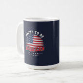 Stolz, Amerikaner zu sein Kaffeetasse (Vorderseite Links)