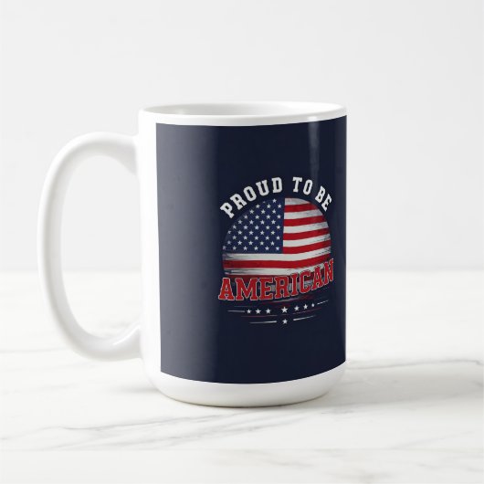 Stolz, Amerikaner zu sein Kaffeetasse (Links)