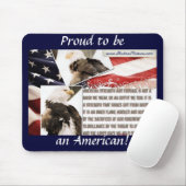 Stolz, Amerikaner zu sein! Mousepad (Mit Mouse)