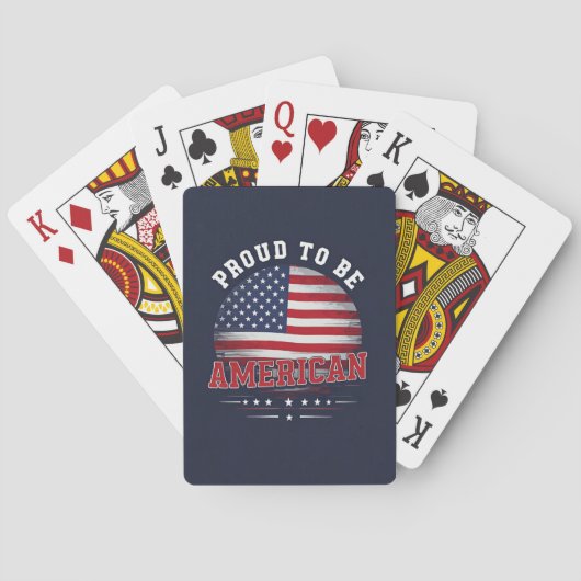 Stolz, Amerikaner zu sein Spielkarten (Rückseite)