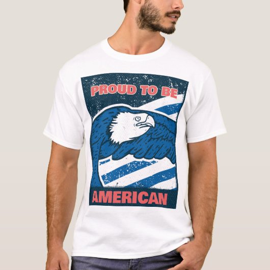Stolz, Amerikaner zu sein T-Shirt (Vorderseite)