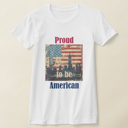 Stolz, Amerikaner zu sein T-Shirt (Ablage )